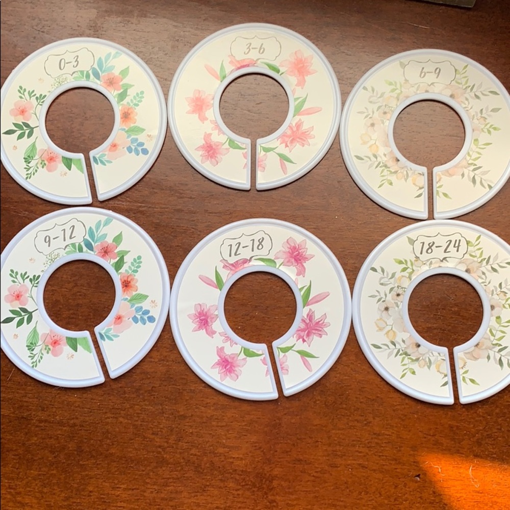 Cute little girl closet organizer/dividers